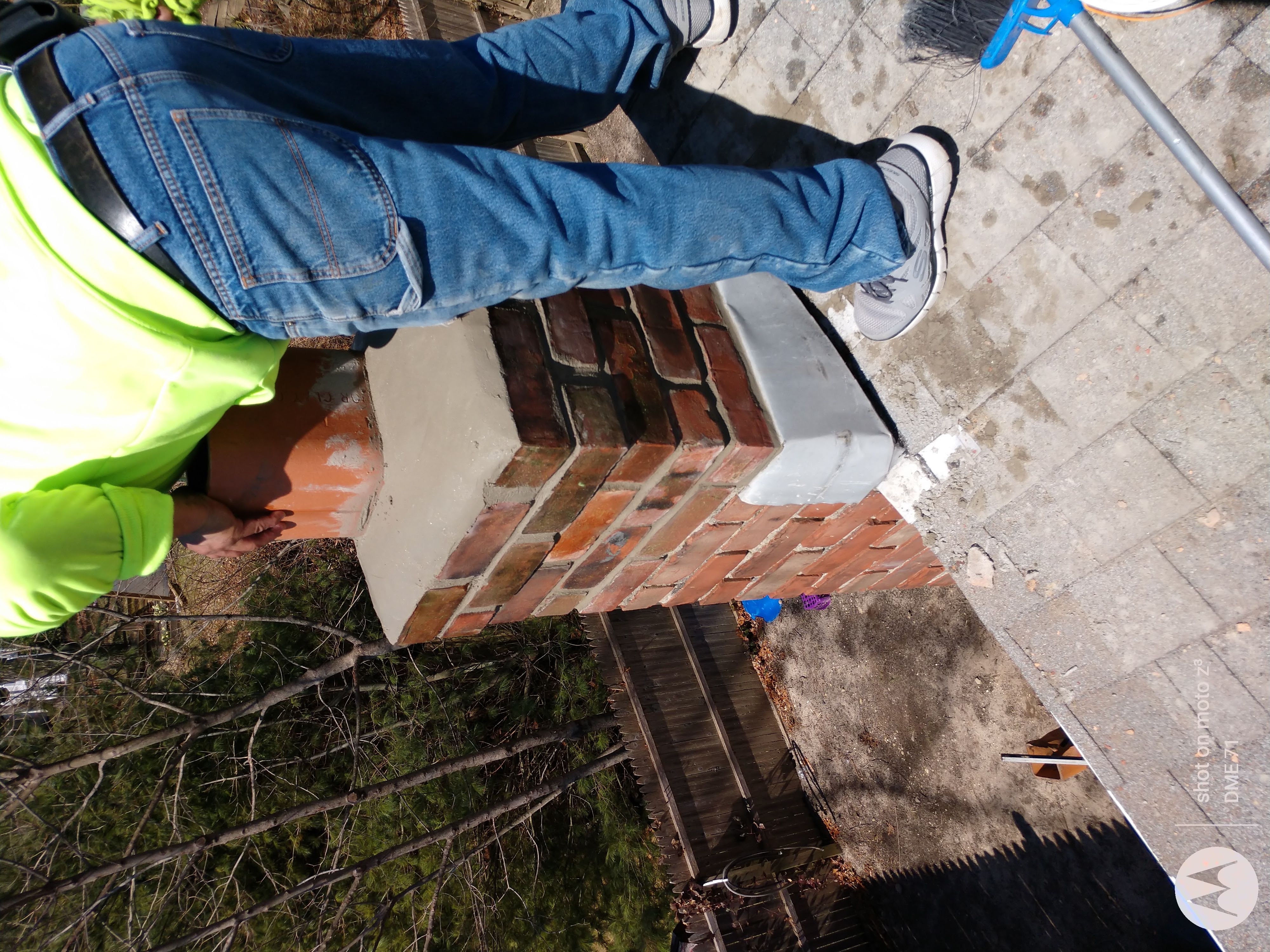 Cracked chimney professionally repaired in Port Washington, NY