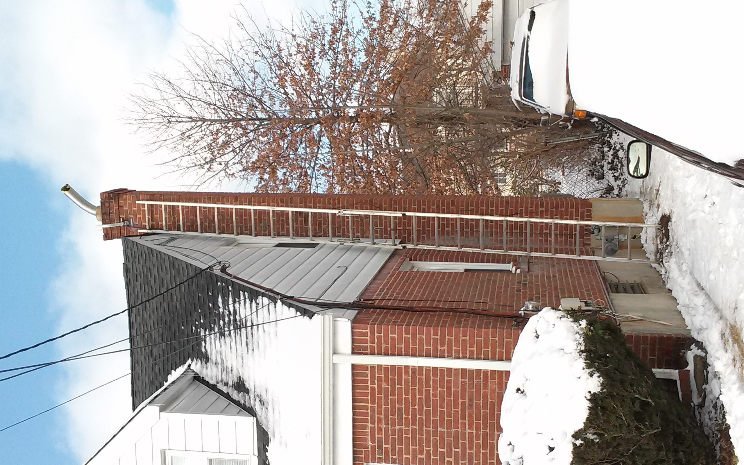 Stainless steel chimney liner installation in Port Washington, NY